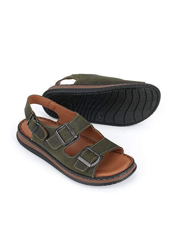 Ziya Ayakkabi Haki Ziya Ayakkabi Hakiki Erkek Deri Sandalet 1611045ZS3