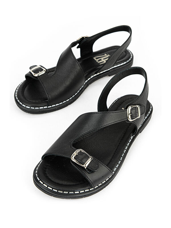 Ziya Ayakkabi Kahverengi Ziya Ayakkabi Hakiki Kadın Deri Sandalet 1611020Z5407