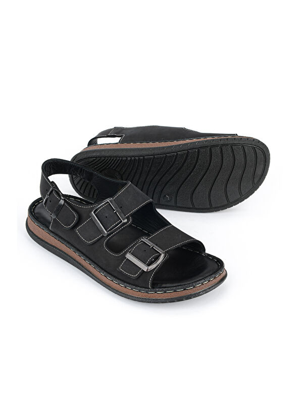 Ziya Ayakkabi Haki Ziya Ayakkabi Hakiki Erkek Deri Sandalet 1611045ZS3