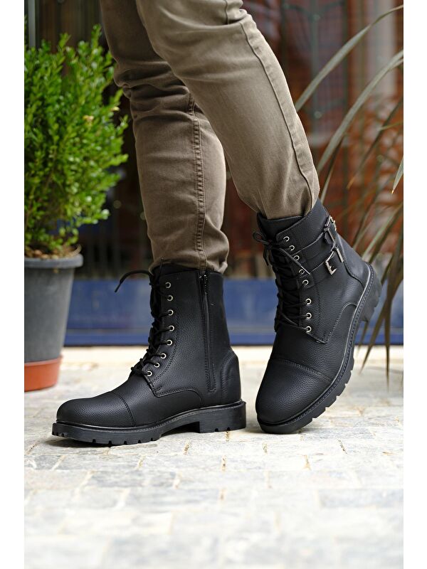 Falcn Benny Çift Tokalı Kemerli Postal Bot - Görsel 3