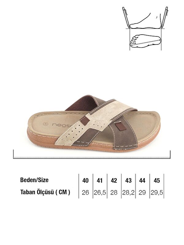 Yazlık Erkek Suni Deri Neosoft Rahat Taban Günlük Terlik - Görsel 3