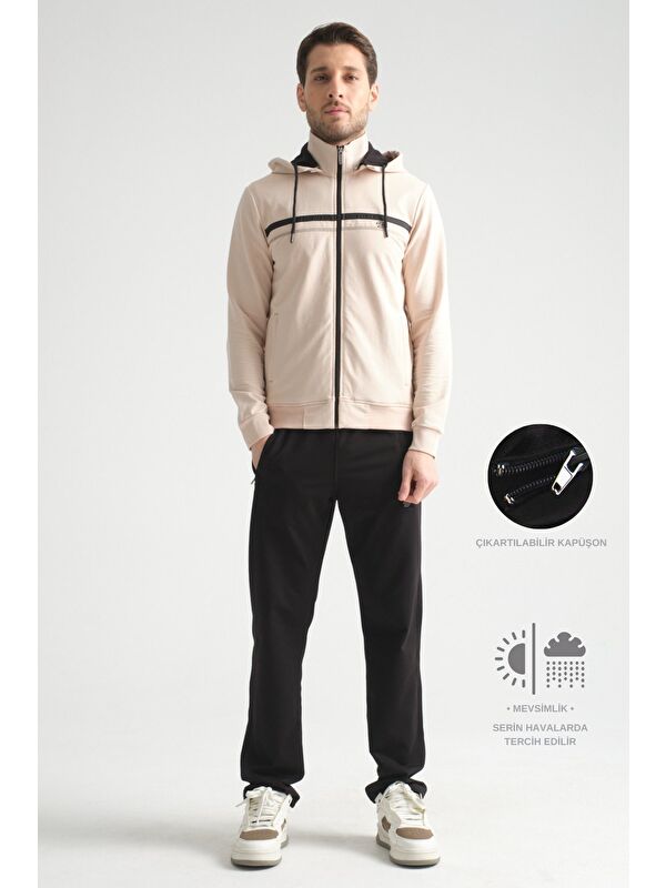 Shooter Sportswear Dik Yaka Rahat Form Klasik Paça Erkek Eşofman Takımı