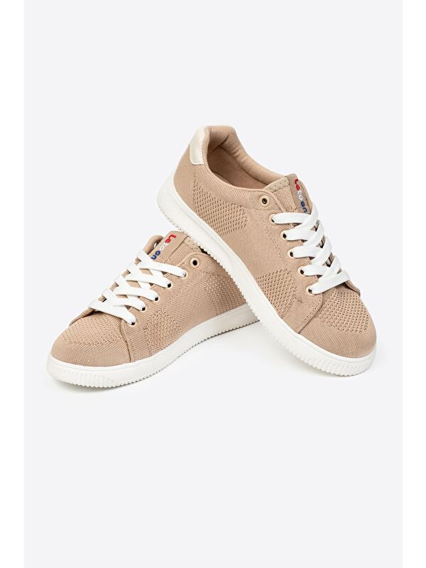 Yuvarlak Burunlu Bağcıklı Desenli Kadın Spor Ayakkabı - Görsel 5