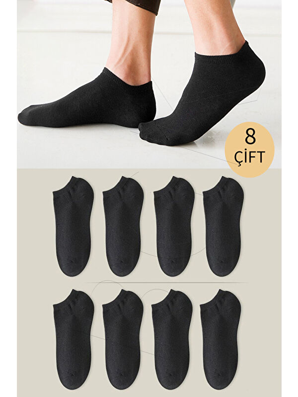 BGK Unisex Basic Patik Çorap 8 Çift