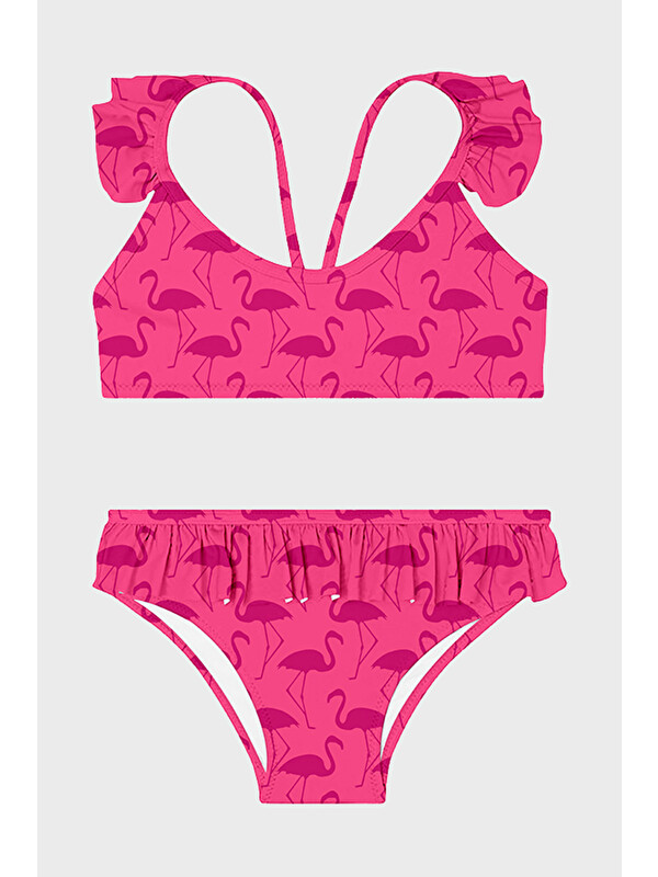 Slipstop Almina Junior Desenli UPF 50+ Korumalı Çabuk Kuruyan Bikini SB2611000107