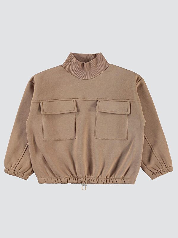 Civil Girls Cepli 10-13 Yaş Sweatshirt - Turuncu 10-11 Yaş