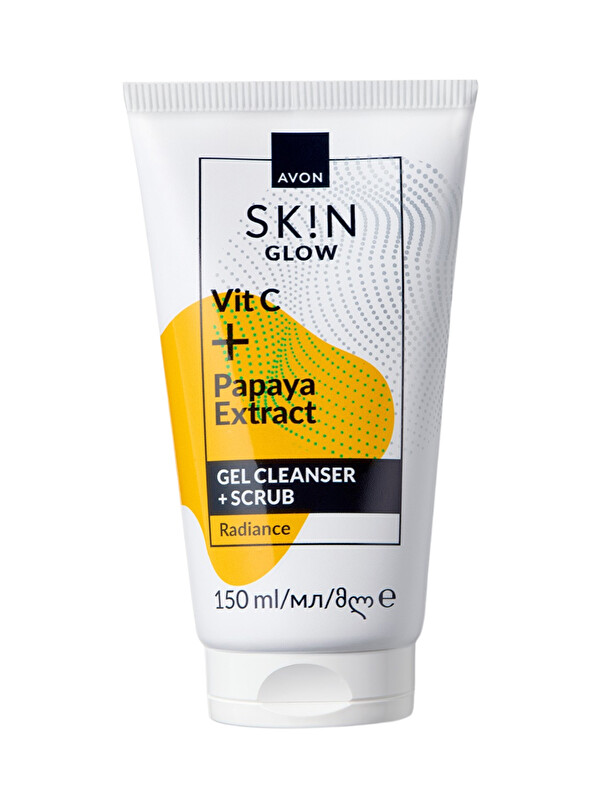 AVON SK!N Işıltılı Görünüm Veren Jel Temizleyici + Scrub 150 Ml.