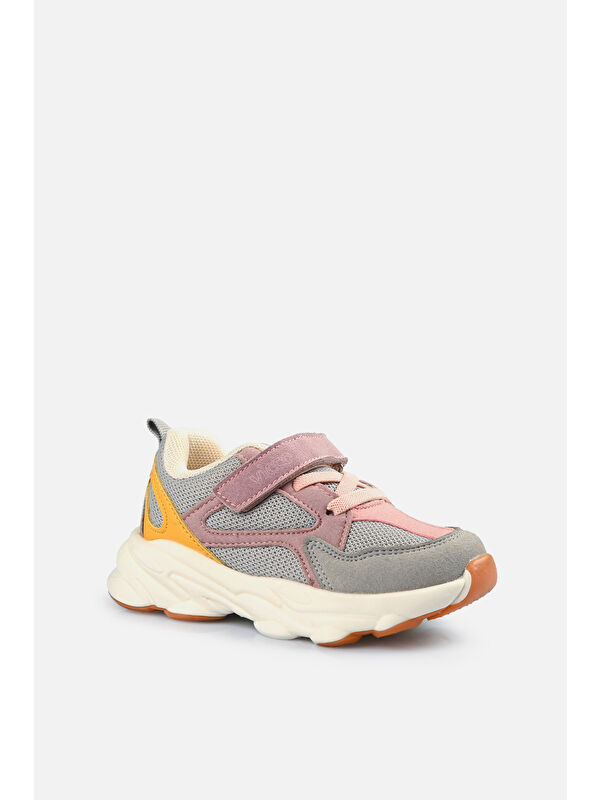 Asimo Hafif Kız Bebek Gri Sneaker - Görsel 3