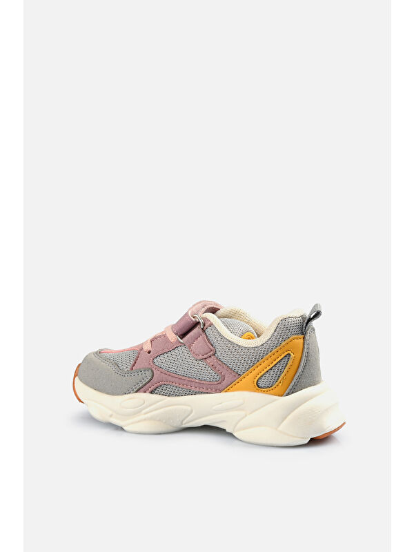 Asimo Hafif Kız Bebek Gri Sneaker - Görsel 4