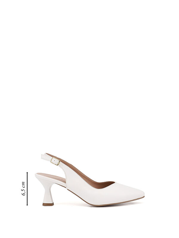 Gonderi(r) Kahverengi Gonderi(r) Sivri Burun Kadın Kadeh Ökçe Arkası Açık Ayakkabı