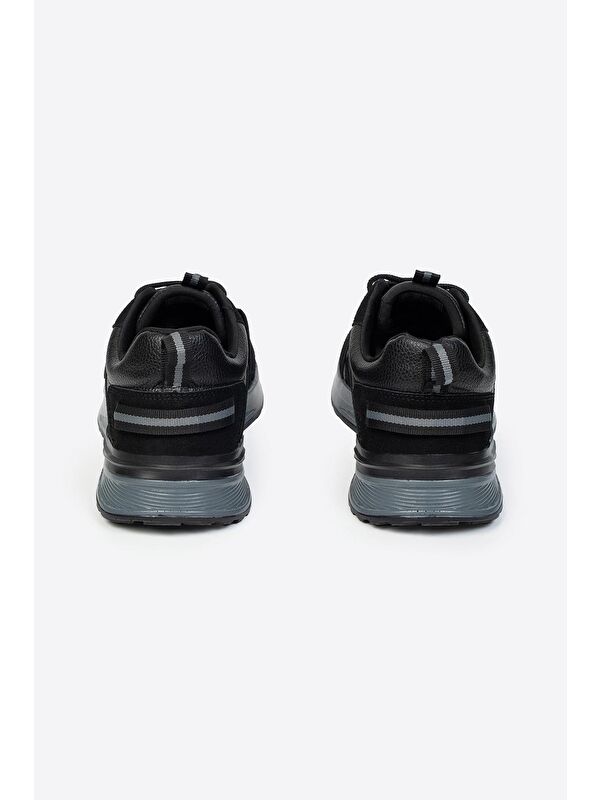 Yuvarlak Burunlu Bağcıklı Baskılı Erkek Spor Ayakkabı - Görsel 4