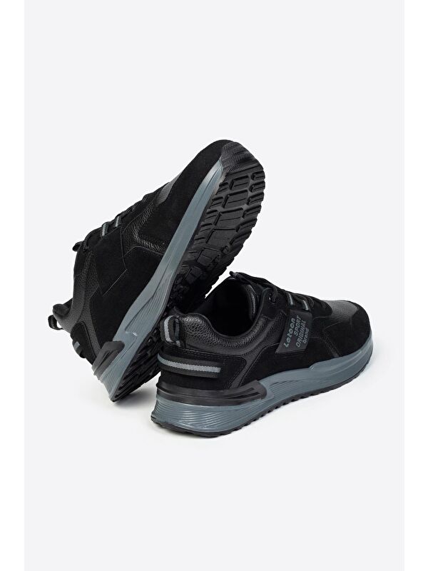 Yuvarlak Burunlu Bağcıklı Baskılı Erkek Spor Ayakkabı - Görsel 5