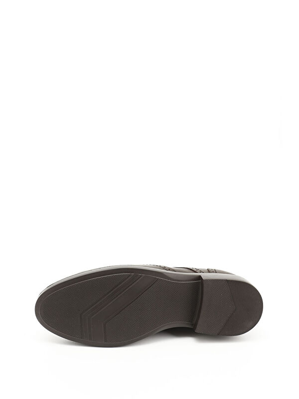 Erkek ORTA KAHVERENGİ Bağcıklı Hakiki Deri Klasik Oxford Ayakkabı - Görsel 5