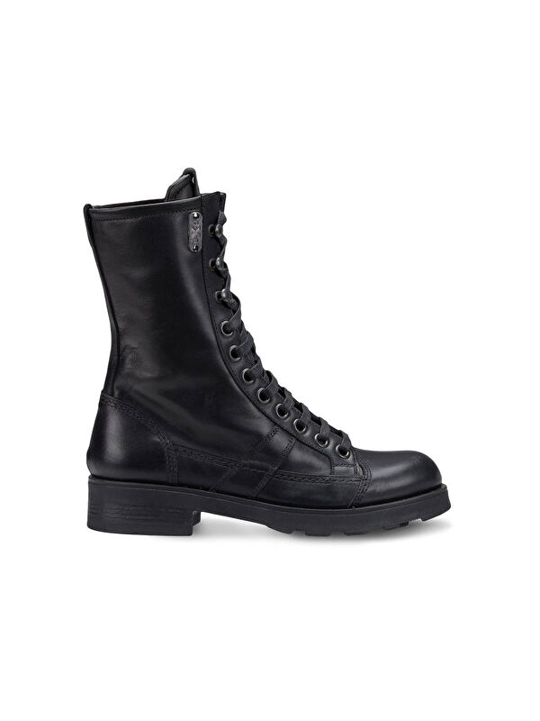 Oxs Kadın Çizme OXW002100 FRANK 0021 MID D LEATHER Black