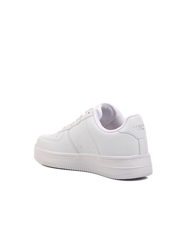 Beyaz Bağcıklı Unisex Spor Ayakkabı 042 G - Görsel 5