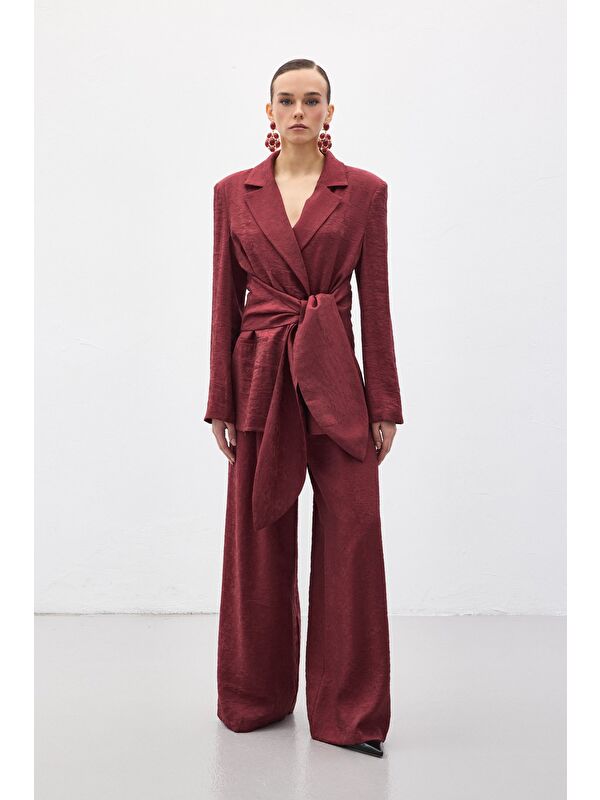 SATEEN Freya Pantolon - Bordo