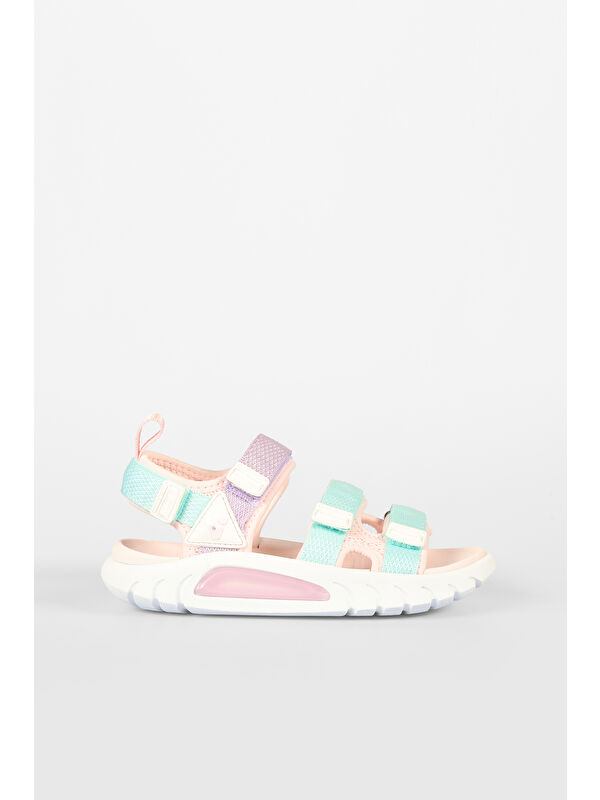 Cube Hafif Kız Çocuk Pudra Sandalet - Görsel 2