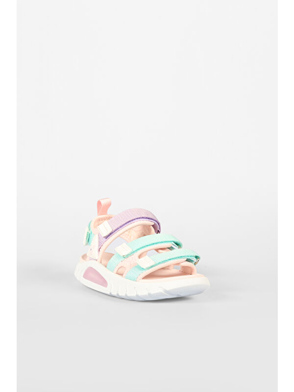 Cube Hafif Kız Çocuk Pudra Sandalet - Görsel 4