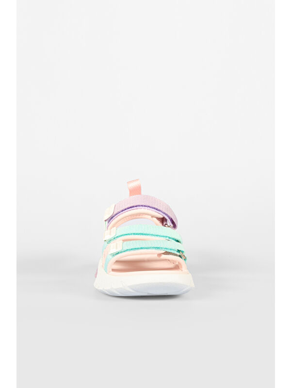 Cube Hafif Kız Çocuk Pudra Sandalet - Görsel 7