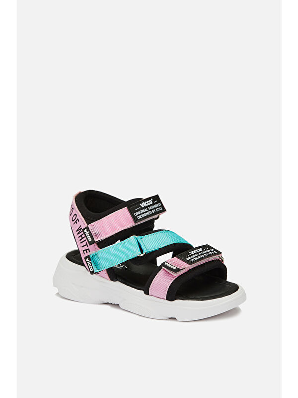 Chester Armalı Kız Bebek Pembe Sandalet - Görsel 3