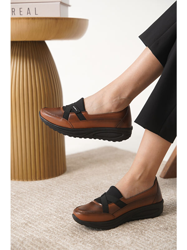 D0312 Günlük Ortopedik Kadın Babet Ayakkabı - Görsel 3