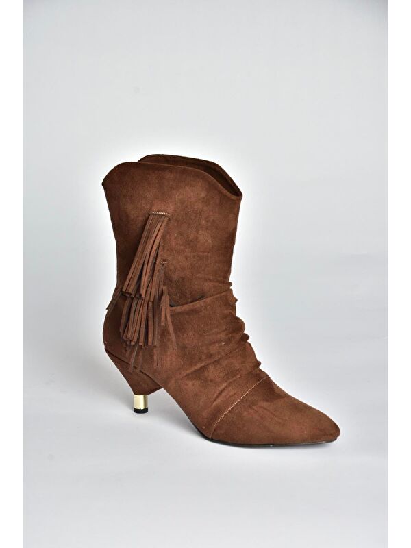 Kahverengi Kadın Bot V404022202 - Görsel 7