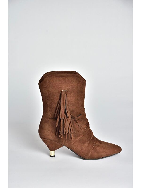 Kahverengi Kadın Bot V404022202 - Görsel 8