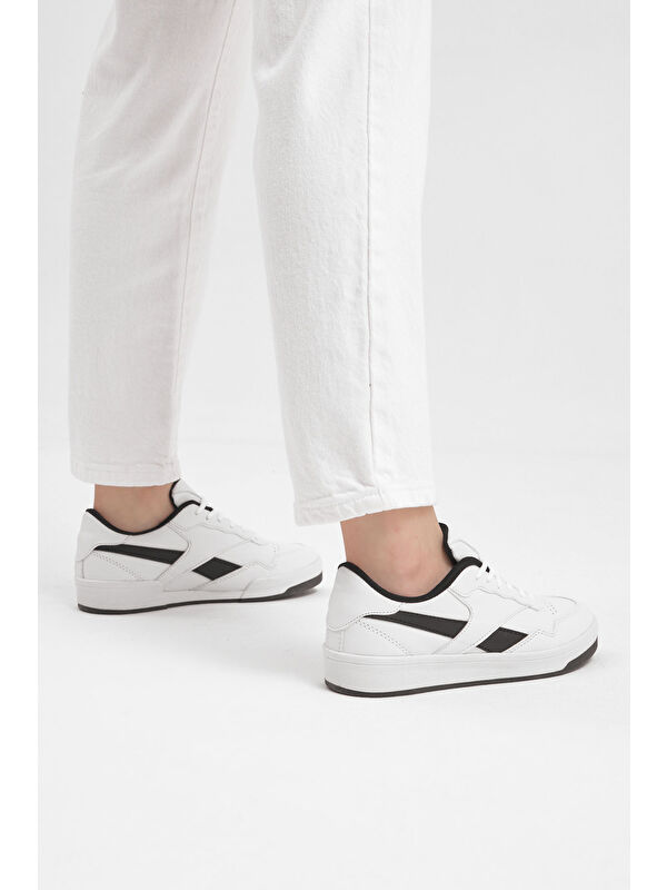 Tonny Black Siyah Tonny Black Rahat Kalip Unisex Termo Taban Bağcıklı Spor Ayakkabı