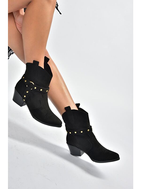 Siyah Kadın Bot V820320202 - Görsel 4