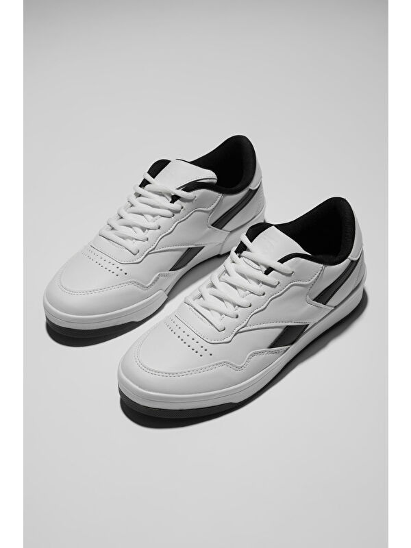 Tonny Black Siyah Tonny Black Rahat Kalip Unisex Termo Taban Bağcıklı Spor Ayakkabı