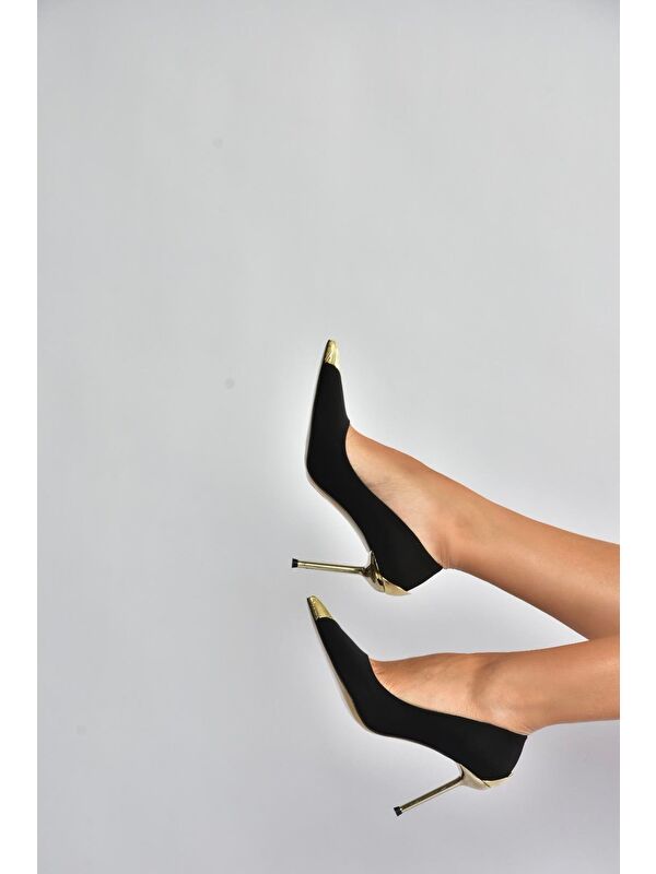 Siyah Kadın Topuklu Ayakkabı V820099504 - Görsel 5