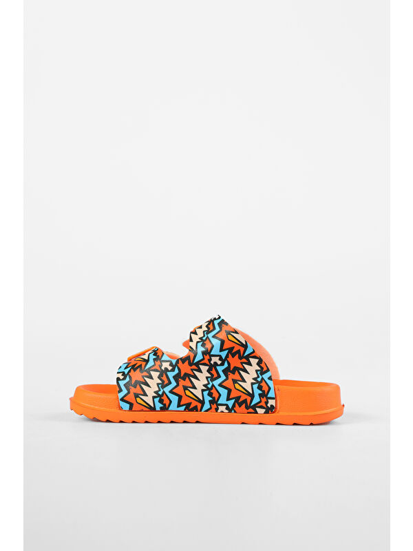 Gibli II Baskılı Erkek Okul Öncesi Orange Terlik - Görsel 5