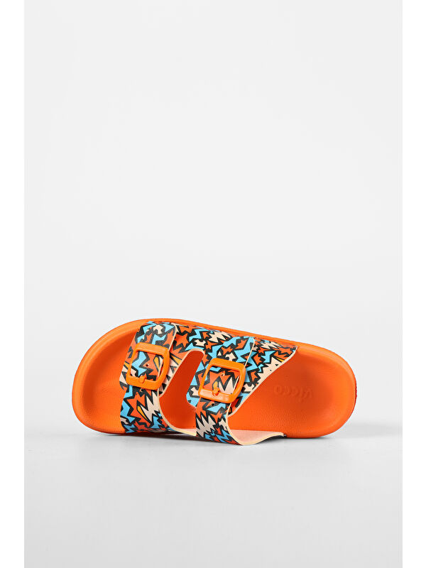 Gibli II Baskılı Erkek Okul Öncesi Orange Terlik - Görsel 6