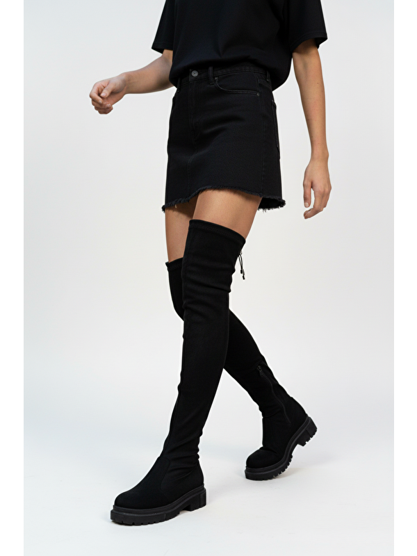 Fox Shoes Siyah Kadın Çizme V726325302