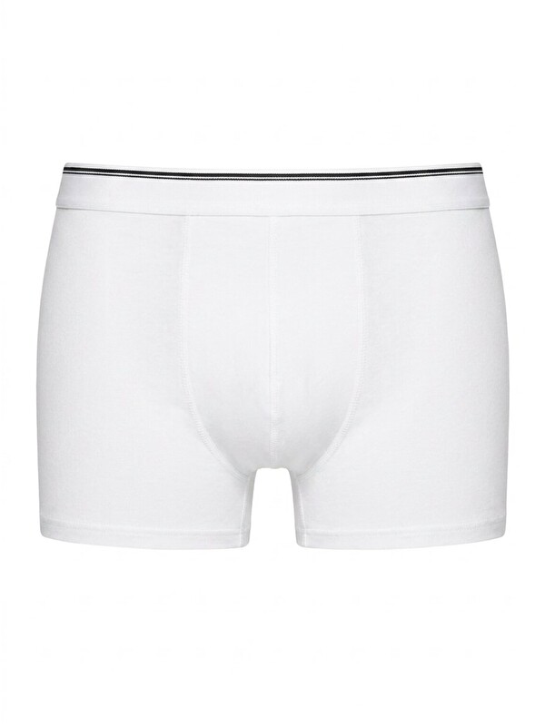NBB Beyaz Thin Line Erkek Boxer