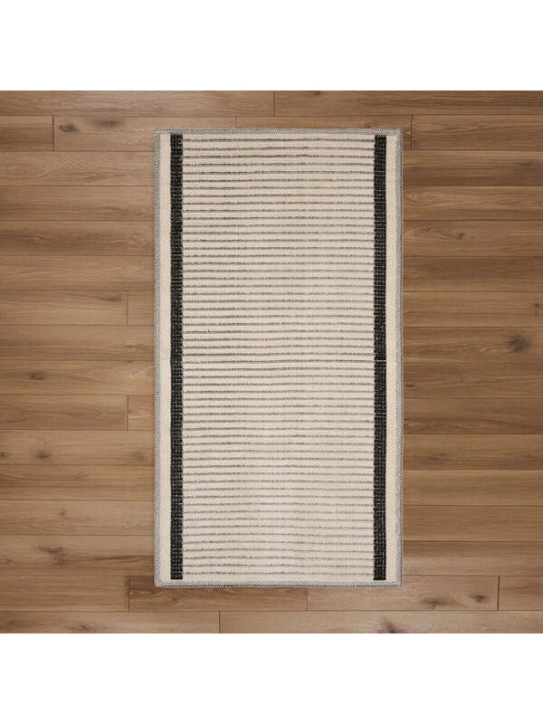 Evidea Soft Linya Dekoratif Halı - Ekru - 80x150 cm
