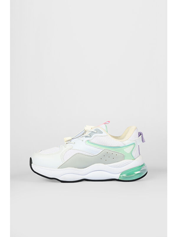 Hoshi Basic Unisex Çocuk Beyaz Spor Ayakkabı - Görsel 3