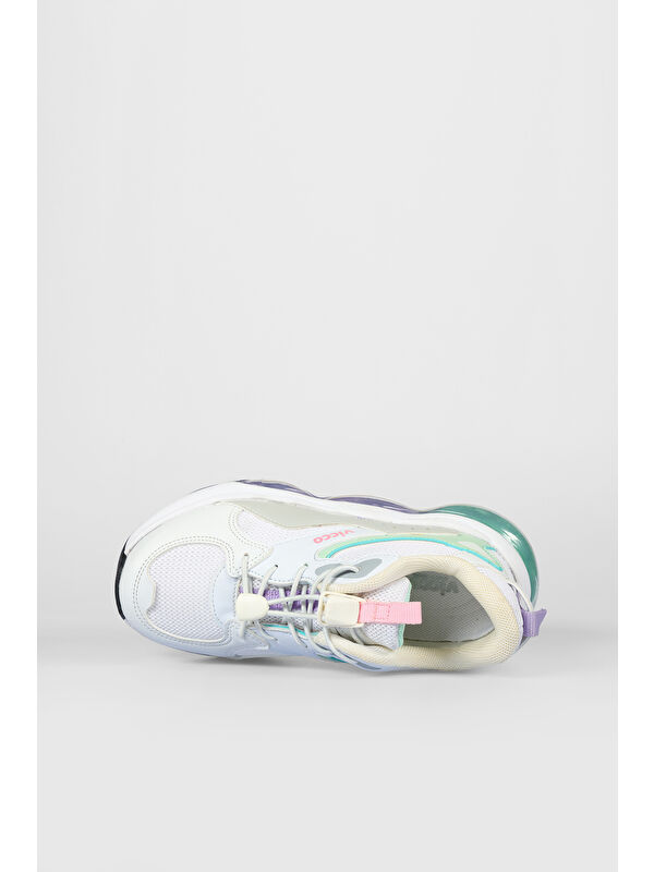 Hoshi Basic Unisex Çocuk Beyaz Spor Ayakkabı - Görsel 5