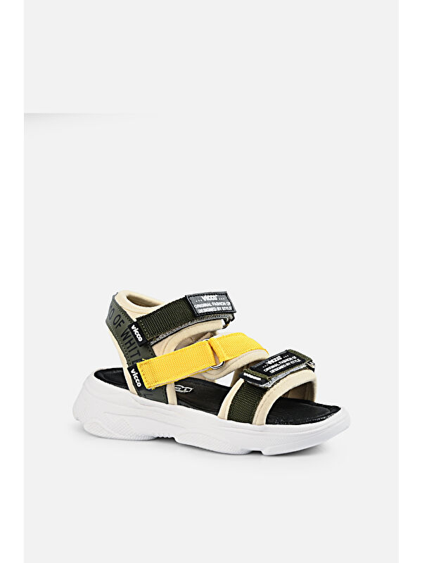 Chester Armalı Erkek Okul Öncesi Haki Sandalet - Görsel 3