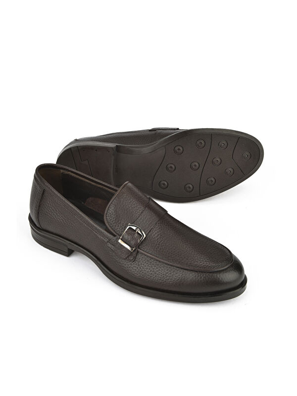 Erkek Hakiki Deri Ayakkabı 151986Z4073 Kahve - Görsel 5