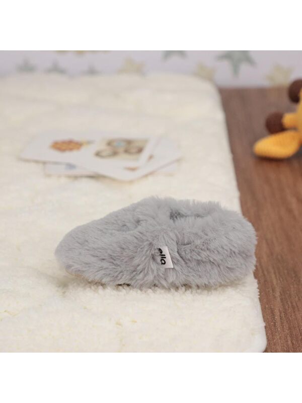 Yumuşak Tüylü ,Organik Bebek Patik, Kaydırmaz Taban Kreş Ayakkabısı, Taba - Görsel 9