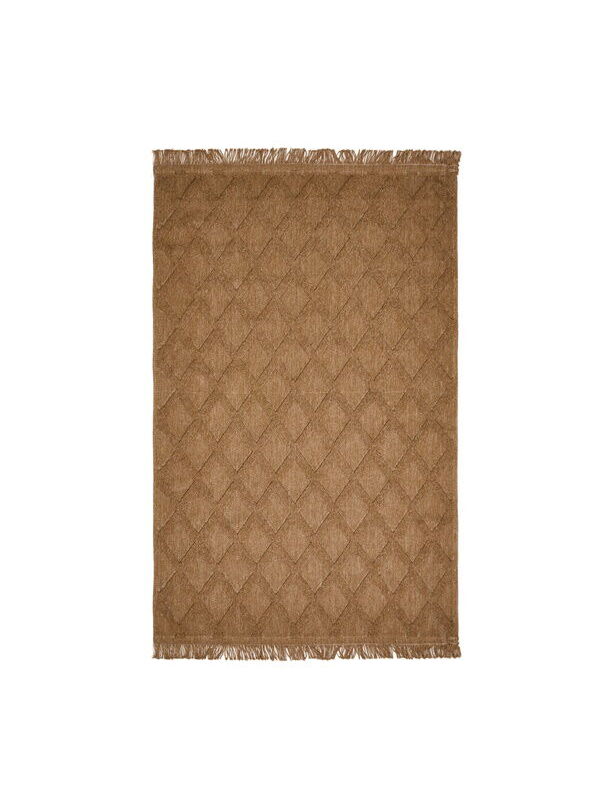 Evidea Soft Ruut Rutenna Halı - Bej - 120x180 cm
