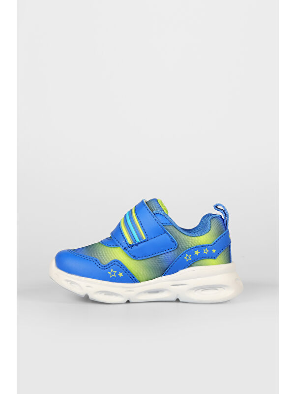 Kita II Işıklı Erkek Okul Öncesi Saks Mavi Spor Ayakkabı - Görsel 4