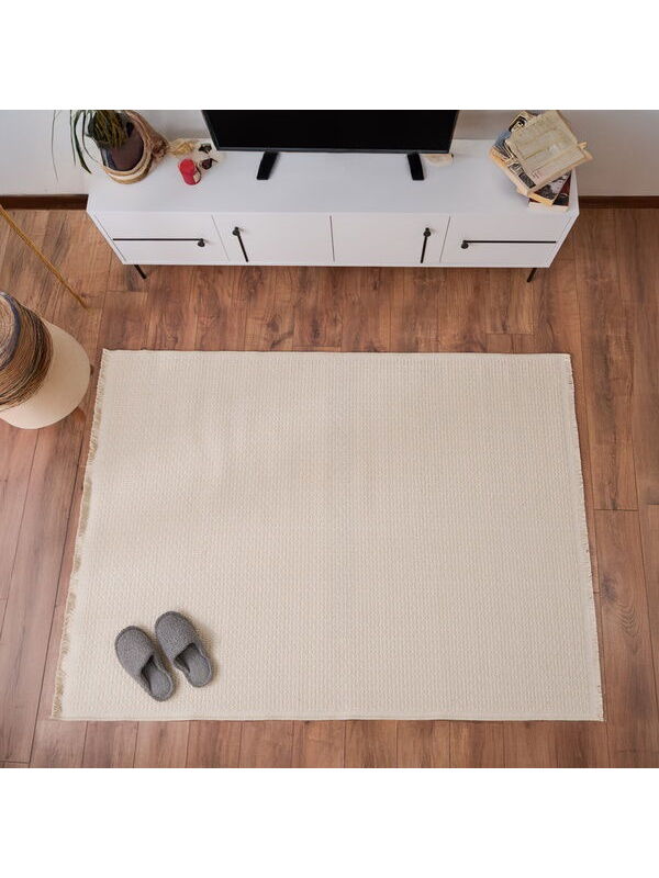 Evidea Soft Punkt Rutenna Halı - Ekru - 120x180 cm