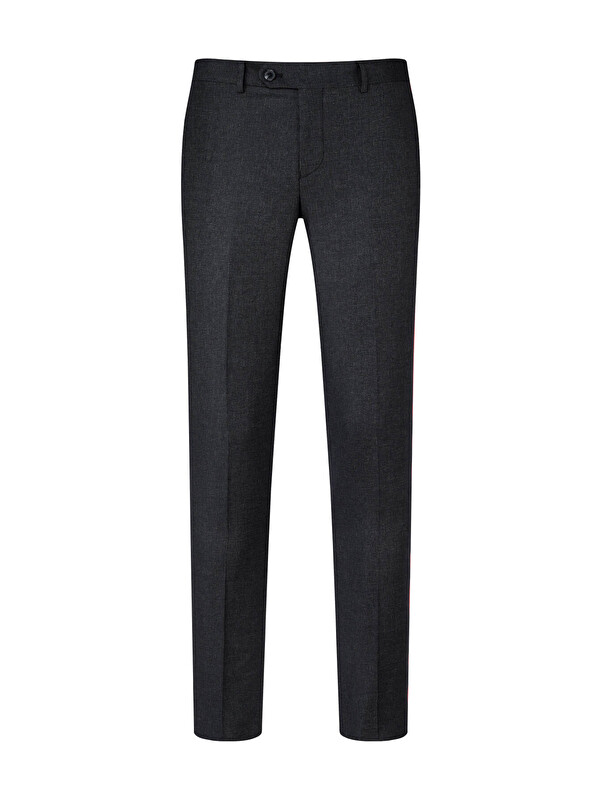 Hatemoğlu Siyah Slim Fit Yandan Cepli Kumaş Pantolon