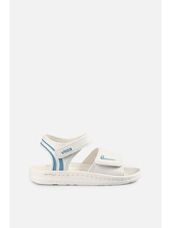 Dory Basic Unisex Bebek Beyaz Sandalet - Görsel 2