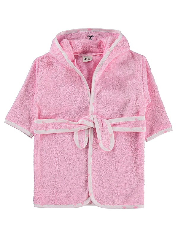 Civil Baby Tavşan Nakışlı Bornoz - Pembe