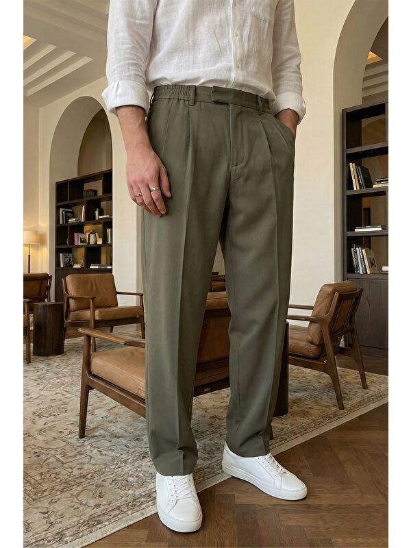 Livio Ferri Baluga Extra Baggy Erkek Kumaş Pantolon