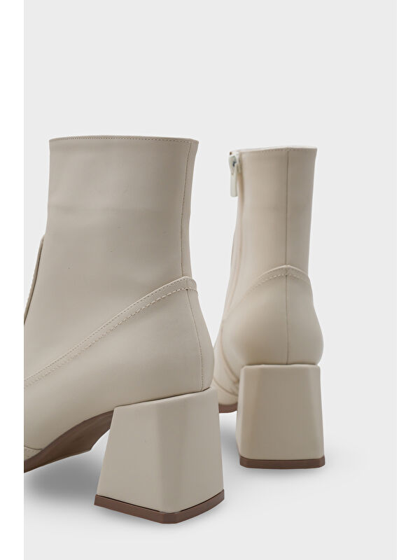 Anjela Küt Burunlu Yandan Fermuarlı Kadın Bot - Görsel 5