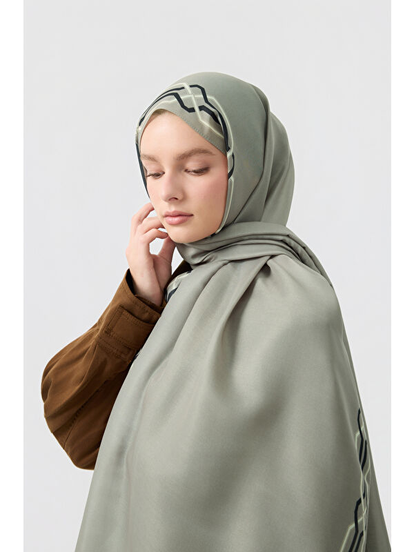 QEF Pamuk Twill Şal İnterlock Taş